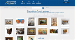 Desktop Screenshot of antiques-in-france.com