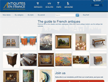 Tablet Screenshot of antiques-in-france.com
